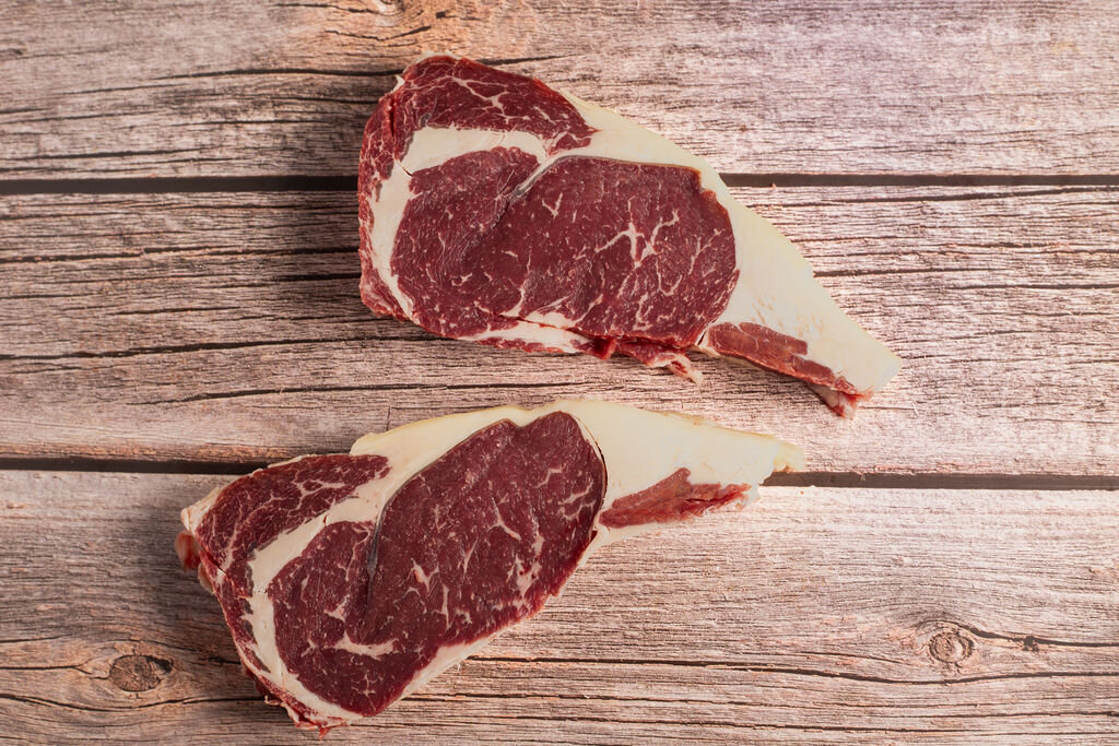 35 day dry aged Irish ribeye steak