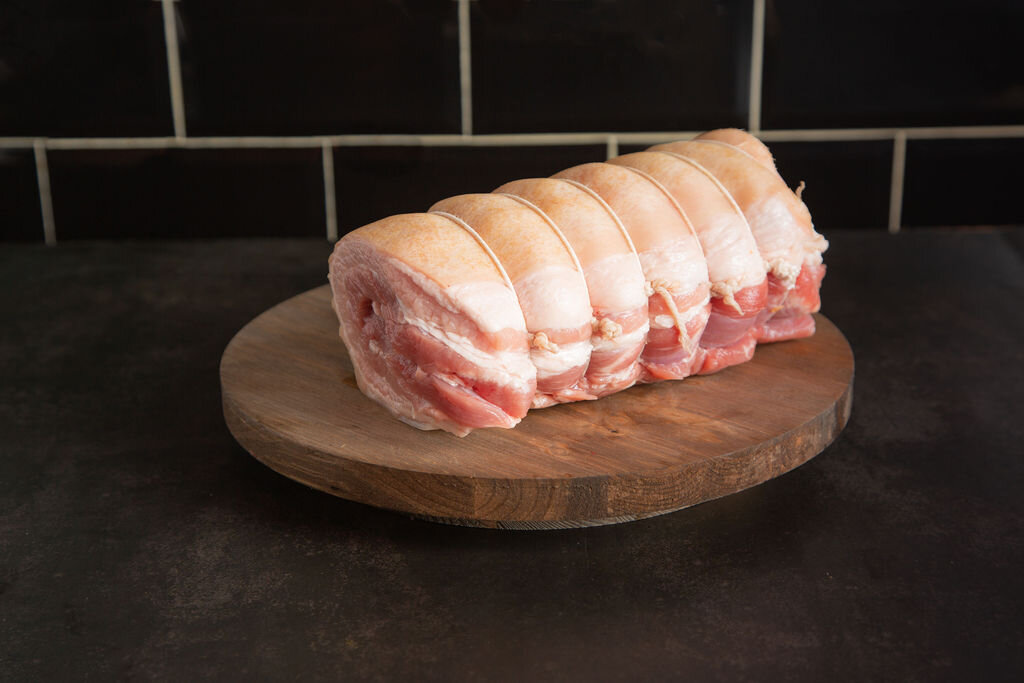 Rolled pork belly joint