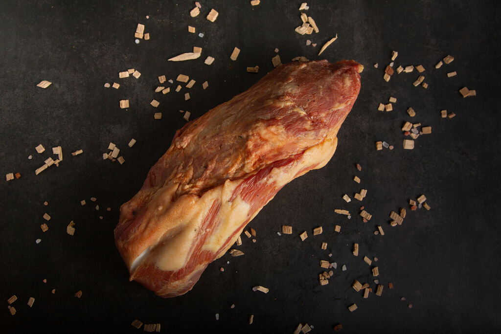 Smoked pork collar joint, bespoke cut for foodservice